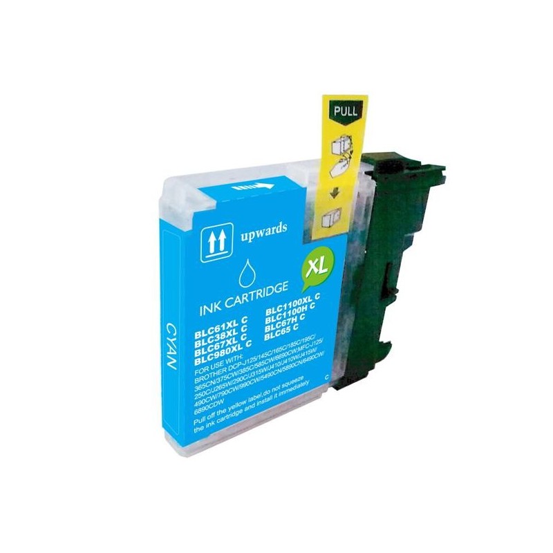 CARTUCHO PREMIUM BROTHER NºLC980C / LC1100C CAP.11ML CYAN